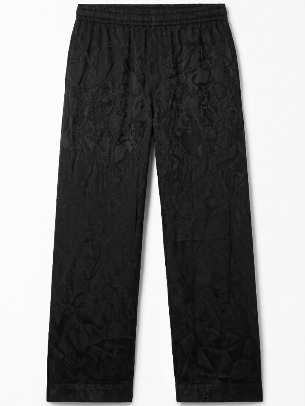 The Kooples Size L Jacquard Snake Skin Silk Blend Pants NWT